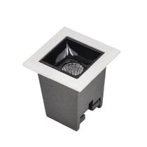 Spot Embutir Recuado 2W 2700K Luz Amarela Bco/Pto 30gr Opus