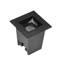 Spot Embutir Recuado 2W 2700K Luz Amarela Preto 30gr Opus