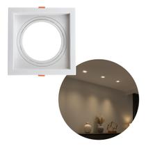 Spot Embutir Recuado Conecta Teto P/ LED AR111 Opus 80754 ST3274 - Branco
