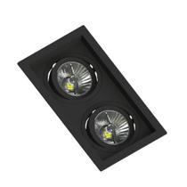 Spot Embutir Recuado P/ 2 Lâmpada Ar70 Gu10 Save Energy