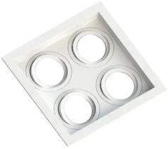 Spot Embutir Recuado Quadruplo Ar70 Branco Spot Embutir Recuado Quadruplo Ar70 Branco