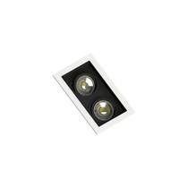 Spot Embutir Recuado Save Energy 2 Lâmpadas Branco-preto Spot Embutir Recuado Save Energy 2 Lâmpadas Branco-preto