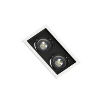 Spot Embutir Recuado Save Energy 2 Lâmpadas Par 20 Bivolt Branco/preto