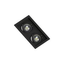 Spot Embutir Recuado Save Energy 2 Lâmpadas Par 20 Bivolt Preto Spot Embutir Recuado Save Energy 2 Lâmpadas Par 20 Bivolt Preto