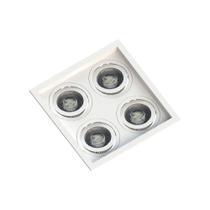 Spot Embutir Recuado Save Energy 4 Lâmpadas Par 20 Bivolt Branco