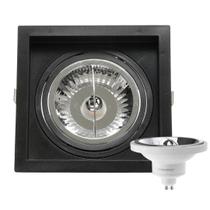 Spot Embutir Recuo AR111 + Lâmpada LED 12W 4000K Save Energy
