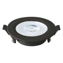 Spot Embutir Redondo ABS+PC 6W Bivolt LED 6.500K - Preto