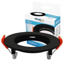 Spot Embutir Redondo Fixo Preto C/ Soquete Gu10 Sem Lâmpada