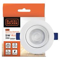 Spot Embutir Redondo LED ECO 5w 3000k Branco Black+Decker