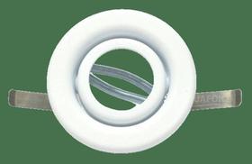 Spot Embutir Redondo Mini Dicroica MV 35W GU10 Branco Fosco Face Reta Bonin - METALURGICA BONIN