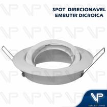 Spot embutir redondo para lampada dicroica gu10 direcionavel br