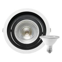 Spot Embutir Redondo Recuo PAR30 + Lâmpada LED 10W 6500K E27 Spot Embutir Redondo Recuo PAR30 + Lâmpada LED 10W 6500K E27