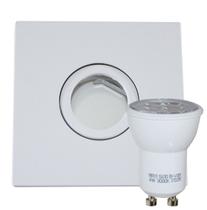 Spot Embutir Rente Orientável + Led 3w Gu10 Mini Mr11 branco frio St072