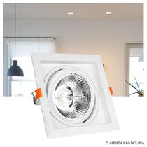 Spot Embutir Taschibra Conecta Quadrado Recuado AR111 1x GU10