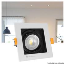 Spot Embutir Taschibra Conecta Quadrado Recuado MR16 1xE27