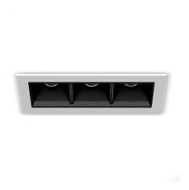 Spot Embutir Triplo Interlight 7w 2700k 4992 Ma S Cor Branco preto