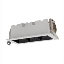 Spot iris led emb al+pc bv 6w 3.000k - branco/preto blumenau
