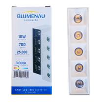 Spot Iris Led Sobrepor Alumínio e Policarbonato 10W 3000K Bivolt Branco Blumenau