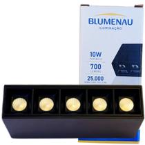 Spot Iris Led Sobrepor Alumínio e Policarbonato 10W 3000K Bivolt Preto Blumenau