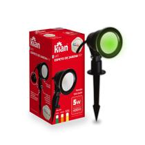 Spot Jardim Redondo Espeto 5w Embutido Grama Verde Led Ip65