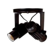 Spot Lampada Duplo Luminária E27 Teto Ou Parede Led Ou Fluorescente preto - OPL Iluminação