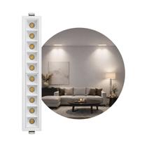 Spot LED 20W Embutir DotLight 10 Focos 15 Luz Quente Luminatti ST3281-Branco
