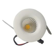 Spot LED 3W Embutir Redondo Bivolt Branco Quente