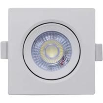 Spot LED 3W Quadrado Branco Frio Downlight Spot LED 3W Quadrado Branco Frio Downlight