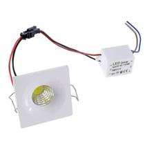 Spot LED 3W Quadrado Branco Quente - XLS