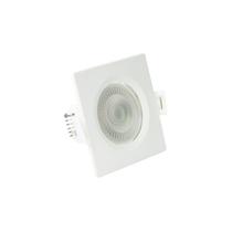 Spot Led 3w Quadrado Embutir 3500K Branco Quente - Decoração Iluminação Casa Loja Sanca Luminária - Super Led