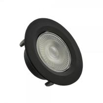 Spot LED 3W Redondo 6500K Preto