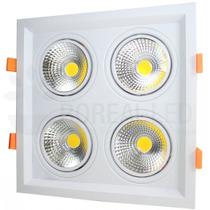 Spot LED 4 x 10W Quadrado Branco Frio Embutir Spot LED 4 x 10W Quadrado Branco Frio Embutir