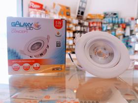 spot led 5w redondo branco quente 3000k galaxy