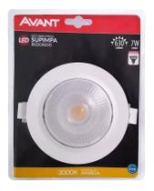 Spot LED 7w Embutir 3000k Branco Quente Direcionável Supimpa Redondo - Avant