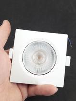 Spot LED 7W Quadrado De Embutir - Branco Quente 3000K
