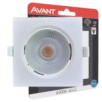 Spot Led 7w Quadrado Embutir Gesso Teto Direcionável Avant