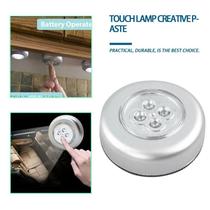 Spot LED Adesivo de Toque Sem Fio para Armário Cozinha e Closet Luminária Prática Push Light Pilha