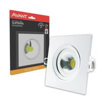 Spot Led Authentic Quadrado Embutir Branco 12W 960 Lumens Branco Quente 3000K Bivolt- Avant 281100578