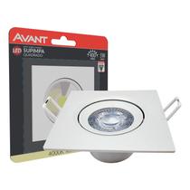 Spot Led Authentic Quadrado Embutir Branco 5W 400 Lumens Branco Neutro 4000K Bivolt- Avant 865020872 Spot Led Authentic Quadrado Embutir Branco 5W 400 Lumens Branco Neutro 4000K Bivolt- Avant 865020872