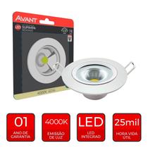 Spot Led Authentic Redondo Embutir Branco 7W 630 Lumens Branco Neutro 4000K Bivolt- Avant 863070879 Spot Led Authentic Redondo Embutir Branco 7W 630 Lumens Branco Neutro 4000K Bivolt- Avant 863070879