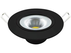 Spot Led Authentic Redondo Embutir Preto 5W 450 Lumens Branco Quente 3000K Bivolt- Avant 865251375