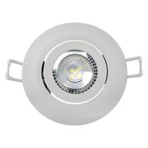 Spot Led Avant Authentic 5W, Branco Fosco, Redondo, Embutir, 3000K, Bivolt - 90x90x50mm