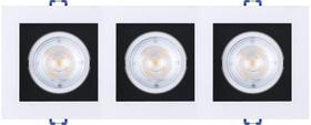 Spot LED Black 3x5W 6500K Triplo Quadrado Black+Decker Spot LED Black 3x5W 6500K Triplo Quadrado Black+Decker