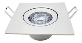 Spot Led Branca Quente 5W 3000k Quadrada de Embutir 80LM/W