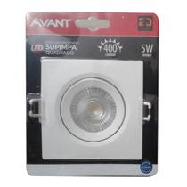 Spot Led Cob Quadrado 5W Direcionável Bivolt Avant 3000K