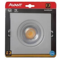 Spot Led Cob Quadrado 7W Direcionável Bivolt Avant 3000k
