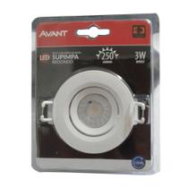 Spot Led Cob Redondo 3W Direcionável Bivolt Avant 3000K