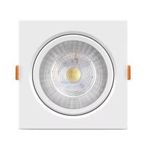 Spot Led Croica Embutir Teto Gesso Quadrado MR11 3W Luminária Cozinha Quarto Direcionável