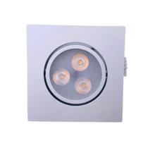 Spot Led de Alumínio Direcionável 3w 5w 7w Quadrado Redondo Branco Frio Branco Quente