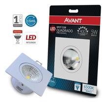 Spot Led De Emb 5w Branco Frio Bivolt Quadrado - Avant Spot Led De Emb 5w Branco Frio Bivolt Quadrado - Avant